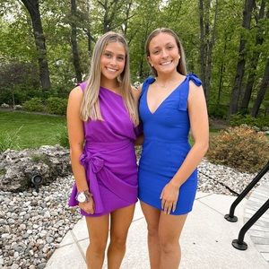 Purple wrap mini dress! Perfect condition!